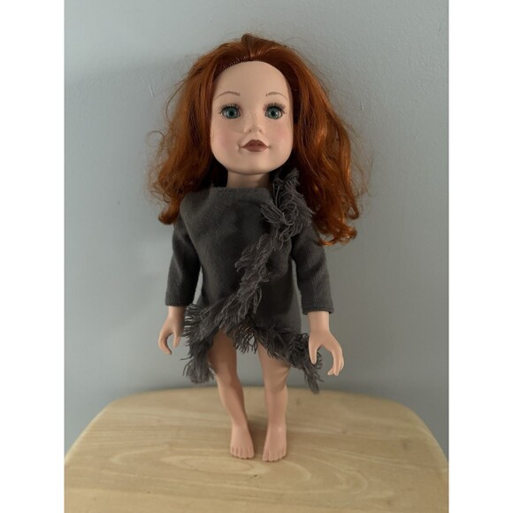 Journey Girls Kelsey Doll Australia 18" Red Hair Green Eyes Freckles Toys r Us